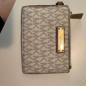 Michael Kors Beige Wristlet